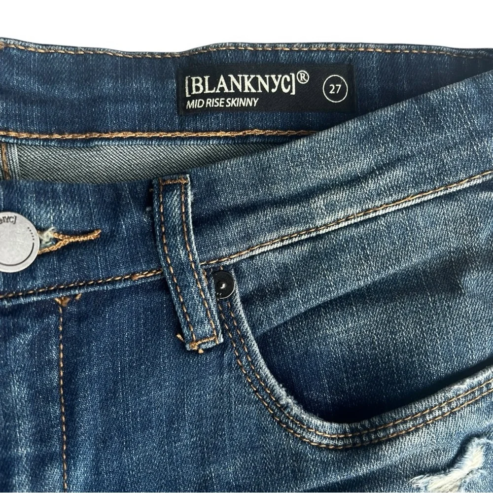 Blank NYC Mid Rise‎ Skinny Jeans Size 27